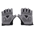 thumbnail image 1 of SHOCK ABSORBING BREATHABLE HALF FINGER CYCLING GLOVES FOR MOUNTAIN ROAD BIKING BLACK, 1 of 7