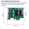 thumbnail image 4 of 2X 2-Port Gigabit PCIe Network Card 1000M Dual Ports PCI Ethernet Adapter with 82571EB LAN NIC Card for ,2 x Network Card 2 x short board,Green, 4 of 6
