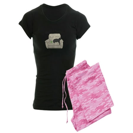 

CafePress - Black Lab Play Hard - Women s Dark Pajamas
