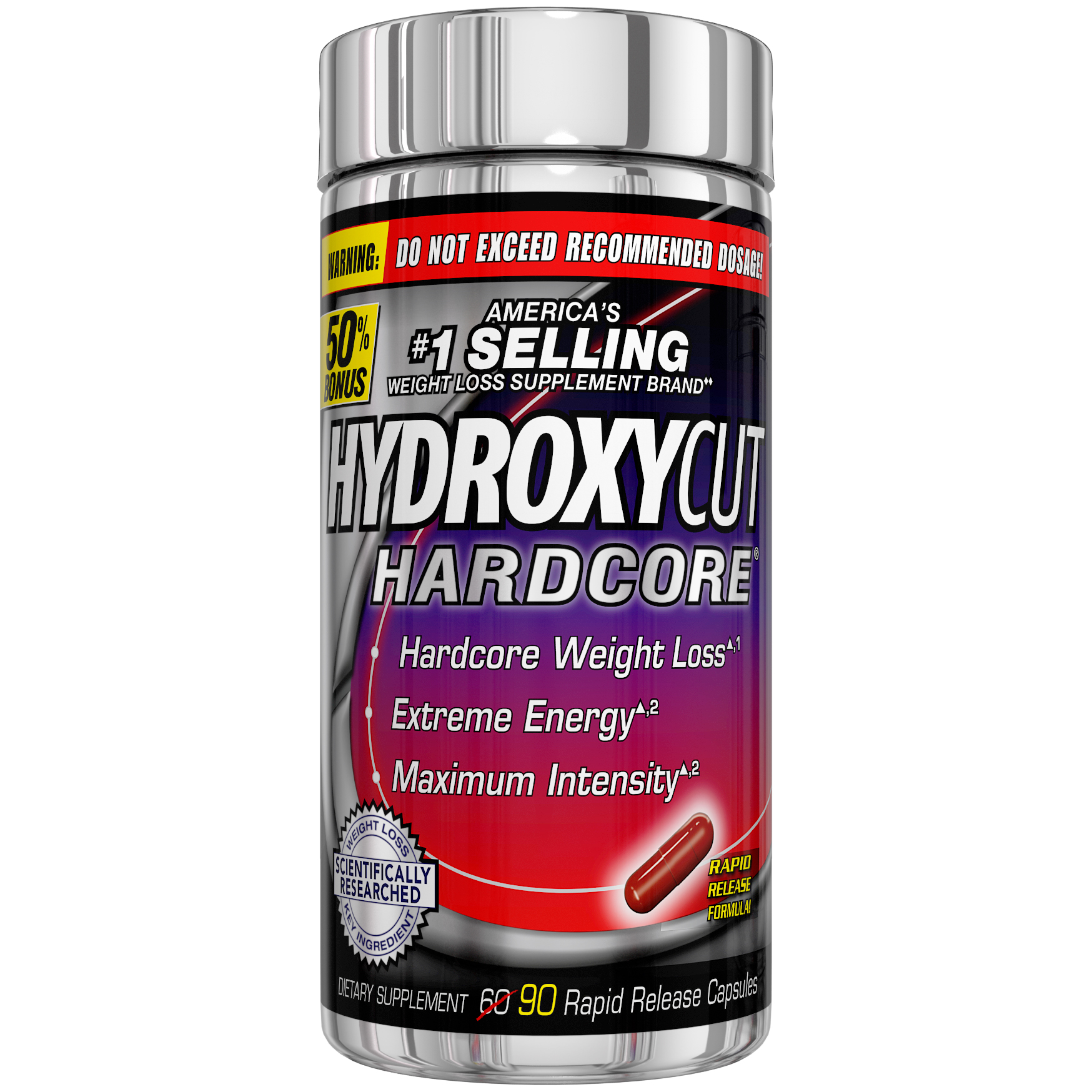 Hardcore Weight Loss and Energy Supplement, Delivers Extreme Energy