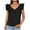 Black-02, variant on Mittory Women's Summer Dressy Tank Tops Casual V Neck Ruffle Cap Sleeve Flowy Shirts Cute Sleeveless Blouses