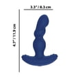 thumbnail image 2 of ID Lube Gyrave Gyrating Vibrating Massager Anal Sex Toy with Remote Control, Blue, 2 of 3