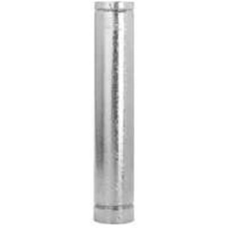 SELKIRK 4RV-12 Type B Gas Vent Pipe, 12 in L, Aluminum/Galvanized Steel 6 Pack