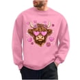 thumbnail image 4 of TaTaai Men's Valentine Heart Print Long Sleeve Round Neck Pullover, Valentine's Day Gift, Casual Sports Activewear Top Gift, 4 of 6