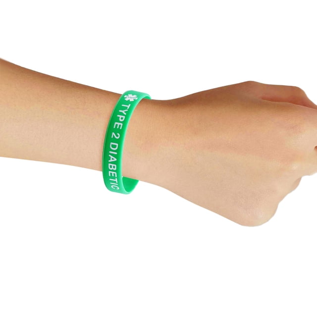 TYPE 2 DI ABETIC Prevention Silicone Wristband