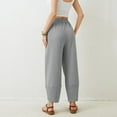 thumbnail image 6 of TRUBKH Womens Sweatpants Cargo Pants Vintage Pants Corduroy Flare Pants Women Concert Pants for Women Wool Pants for Women Flare Pants Gray 1 Xl, 6 of 7