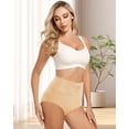 thumbnail image 6 of Women's Cotton Underwear High Waisted 4 Pack, Breathable Panties for Ladies, Soft Full Coverage Multipacks Briefs, 6 of 6