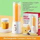 thumbnail image 4 of Portable Blender for Shakes and Smoothies, USB Rechargeable Electric Juicer Cup, 450ml, 4 of 5