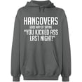thumbnail image 2 of OXI Hoodie Sweatshirt - Hangovers Gods Way, Basic Casual Hoodie for Men's and Women Fleece Hoodie Long Sleeve - Graphite Heather Medium, 2 of 3