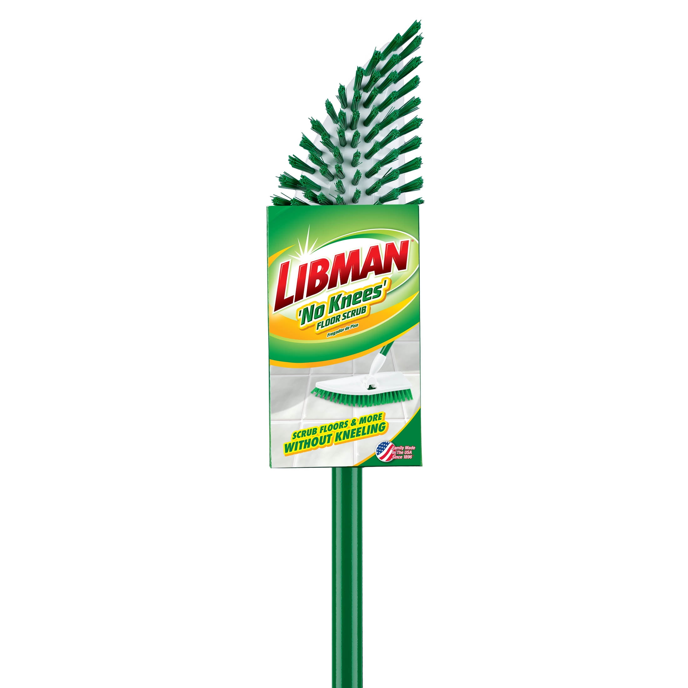 Libman No Knees Floor Scrub Green Steel Handle