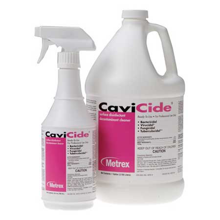 Désinfectant Germicide pour Surfaces Cavicide - Bouteille de 1 Gallon (Lot de 4)