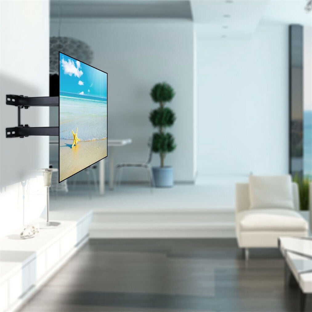 Full Motion TV Wall Mount Bracket Swivel Articulating Extension Tilt Arms for 40-80 inch LED LCD OLED 4K Flat Curved TV Max VESA 600x400mm up to 100lbs