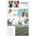 thumbnail image 3 of ANFERRY Girls One Piece Swimsuits Removable Pads Adjustable Strap Swimwear Scalloped Ribbed Teen Bathing Suit 7-16 Years, 3 of 7