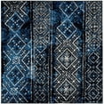 thumbnail image 1 of Safavieh Adirondack Collection ADR111A Silver and Black Southwestern Bohemian Square Area Rug (6' Square), 1 of 2