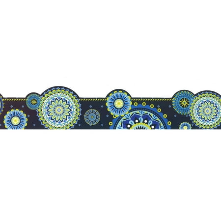 UPC: 0073168360590 | Eureka EU-845624 Blue Harmony Mandala Ex Wide Trim Die Cut Deco