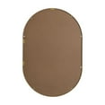 thumbnail image 4 of Metal Frame Oval Mirror 24x36 Inch in Brass, 4 of 12
