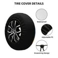 thumbnail image 2 of Naloa Astronaut Dolphin PVC Leather Spare Tire Wheel Cover for Car Truck SUV Camper Trailer Universal Fit many size14 inch, 2 of 6