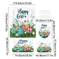 thumbnail image 6 of Easter Clearance! YZEGDCH Easter Shower Curtains Set of 4, Eggs Curtain with Non-Slip Washable Bath Rugs Toilet Lid Cover for Bathroom, 72"x 72" Waterproof Fabric Bath Curtain, 6 of 6