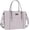 Dusty Lilac, variant on 17.3 Inch Water Resistant PU Leather Laptop Tote Bag - Large Capacity Business Briefcase for Office, Work