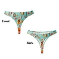 Kuilepa Floating Colorful Cereal for Thongs For Womens Vwaisted No