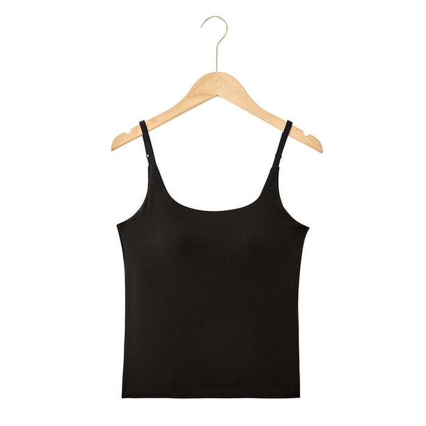 Camisola de verano con cuello cuadrado, ropa interior sin tirantes, cinturón con almohadilla para el pecho, de una pieza, cómoda para uso exterior, para uso interior, sin tirantes, combina