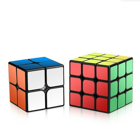 Speed Cube Set, Magic Cube Set of 2x2x2 3x3x3 Cube Smooth Puzzle Cube, Puzzle Toy for