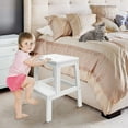 thumbnail image 2 of Houchics Step Stools for Adults,Wooden Step Stool with 400lb,Wood StepStool Heavy Duty Kitchen Step Stool, Stepping Stool Suitable for Bedroom,Kitchen,Bathroom(White), 2 of 5