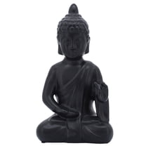 Sagebrook Home Black Ceramic Seated Buddha