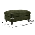 thumbnail image 5 of Footrest Ottomans, Ottoman Chenille -Green, Green Storage Ottomans,Chenille Leather Ottomans, Furniture, Primary Living Space, Ottomans Ottoman Chenille -Green, 5 of 5