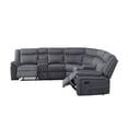 thumbnail image 5 of Aukfa Sectional Sofa Couch,109" Manual Recliner Sofa Chairs with Storage Console for Living Room,Gray, 5 of 10
