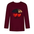 thumbnail image 4 of Jinhomg 3/4 Sleeve Graphic Tees for Men Novelty Funny Valentine's Day Themed T-Shirts Lightweight Comfy Crew Neck T Shirt Holiday Dating Tops Todays Wine M, 4 of 5