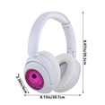 thumbnail image 2 of Hwkond Gaming Headset True Wireless Headworn Three Mode Surround Sound Playback With Low Latency And High Power RGB Light Effect 5.3 Bluetooth Headset Up to 25% Off, 2 of 7