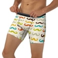 thumbnail image 2 of Rocae Colorful Mustache for Stretch Moisture-Wicking Underwear,Men's Underwear Boxer Briefs Medium, 2 of 9