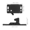 thumbnail image 2 of Raindrops 2 Sets Rv Cabinet Locks Rv Drawer Latches And Catches For Black Abs Cabinet Use, 2 of 8
