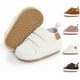 thumbnail image 4 of Zapatos para bebés, niños y niñas, primeros pasos, recién nacidos, suela de goma antideslizante, zapatillas de cuna de cuero sintético para niños de 12 a 18 meses, 4 of 5