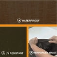 thumbnail image 6 of Heavy Duty Brown Tarp - 5 MIL Multipurpose UV Resistant Tarp Size: 9ft x 12ft (2 Pack), 6 of 7
