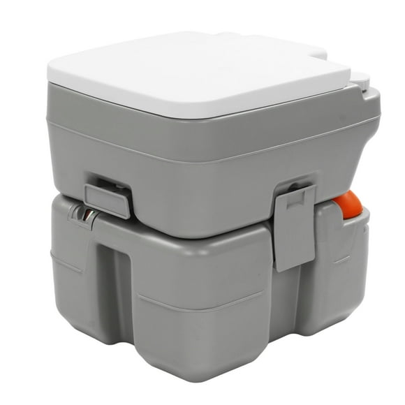 Portable Toilet 5 Gallon Tank with CHH Piston 3 Way Flushing Leak Proof Deodorization Camping Porta Potty for RV Boat