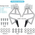 thumbnail image 3 of FYBTOExtension Ladder Locks Ladder Parts, 2 Pcs Aluminum Extension Ladder Model 28-11 for Werner Aluminum 24 ft, 28 ft, 32 ft Extension Ladder Rung Lock Kit-0630, 3 of 5