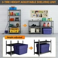 Leariso 63"H Heavy Duty Steel Utility 5 Tier Adjustable Metal Shelving
