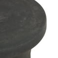 thumbnail image 5 of DecMode 14" x 16" Black Fiberclay Ceramic Outdoor Accent Table, 1-Piece, 5 of 12