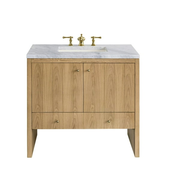 James Martin Vanities 435-V36-3Car Hudson 36" Free Standing Single Basin Poplar Wood