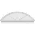 thumbnail image 3 of Ekena Millwork 60"W x 21-7/8"H x 2-3/4"P Segment Arch 3 Spoke Architectural Grade PVC Combination Pediment, 3 of 7