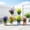 Multicolor-C, variant on 6PCS Artificial Lavender Mini Potted Plants, Wedding Table Decorations Faux Flowers for Home Office, 7.9x7.5in