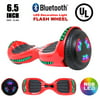 Bluetooth 6.5 Inch Hoverboard Self-Balancing Scooter LED Light UL2272 Certified Red
