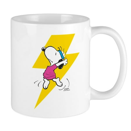 

CafePress - Peanuts Snoopy Dance Lightning Mug - Ceramic Coffee Tea Novelty Mug Cup 11 oz