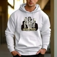 thumbnail image 2 of Men's 330g 100% Cotton Halloween Skull Pattern  Casual Pullover Drawstring Hoodie With Pocket, 2 of 16