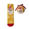 thumbnail image 2 of HuangHuanChen Christmas Fuzzy Socks For Women Warm Slipper Socks Winter Cozy Thick Cute Crew Sleep Comfy Fleece Christmas Socks Xmas Holiday Socks Yellow, 2 of 5