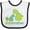 White and Black, variant on Inktastic Dinosaur Little Brother Green Boys Baby Bib
