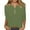 Green-59, variant on STETMN Women Cotton Pullover Shirts V Neck 3/4 Sleeve Button Down Tops Summer Trendy Blouses