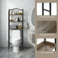 thumbnail image 6 of Canddidliike 3-Tier Over-The-Toilet Bathroom Spacesaver Storage Rack-Black, Bathroom Storage Cabinet, 6 of 6
